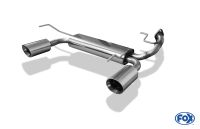 Fox sport exhaust part fits for Suzuki Swift IV final silencer exit right/left - 1x100 type 25 right/left
