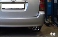 Fox sport exhaust part fits for Toyota Corolla E12 station wagon final silencer - 2x80 type 13