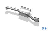 Fox sport exhaust part fits for Toyota Yaris XP9 TS final silencer on one side fitted for the original bumper - 1x100 type 13