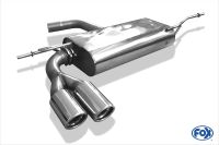 Fox sport exhaust part fits for VW Scirocco III final silencer  - 2x76 type 17