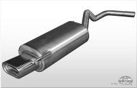 Fox sport exhaust part fits for VW Polo 6N final silencer single flow Ø45mm - 135x80 type 53