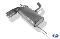 Fox sport exhaust part fits for VW Scirocco III final silencer - 2x76 type 17