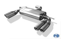 Fox sport exhaust part fits for VW Scirocco III final silencer - 2x76 type 17