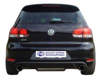 Fox sport exhaust part fits for VW Golf 6 GTI + Cabrio final silencer exit right/left - 1x100 type 25 right/left