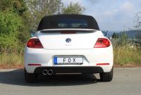 Fox sport exhaust part fits for VW Beetle type 16 - Cabrio final silencer exit left - 2x90 type 16
