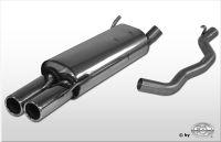 Fox sport exhaust part fits for VW bus T4 Syncro final silencer incl. connection pipe with holder - 2x63 type 28