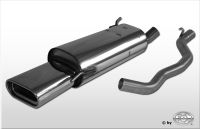 Fox sport exhaust part fits for VW bus T4 Syncro final silencer incl. connection pipe with holder - 160x80 type 53