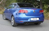Fox sport exhaust part fits for VW Eos 1F - Facelift final silencer on one side - 2x80 type 16