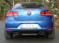 Fox sport exhaust part fits for VW Eos 1F - Facelift final silencer right/left - 2x80 type 16 right/left