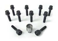 H&R Taper-head screw 60° M12x1,5 x 38 black