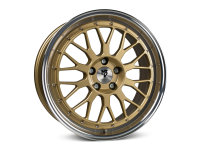 MB Design LV1 Gold shiny polished Wheel 8.5x19 - 19 inch 5x115 bolt circle