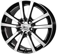 RC RC25T black glossy full polished (SGVP) Wheel 7x17 - 17 inch 5x108 bolt circle