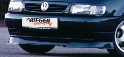 Rieger front lip spoiler with integrated splitter  fits for VW Polo 6N
