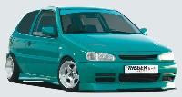 Rieger front lip spoiler 90mm  fits for VW Polo 6N