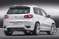 Caractere rear apron with cutout for double end tip left for Cars with tow-bar, without PDC Caractere  fits for VW Tiguan
